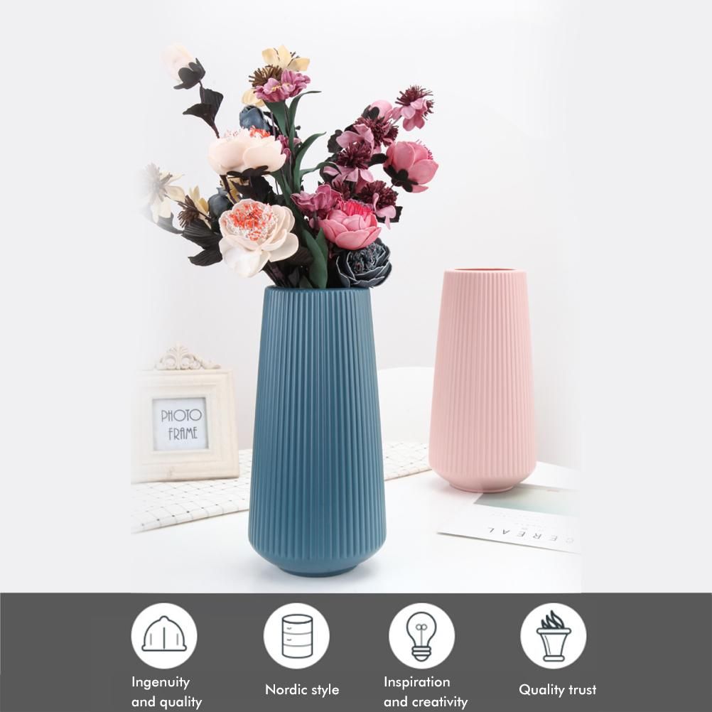 Plastic Flower Vase Modern Decorative Flower Vase for Home Living Room Table Decor - Image 4