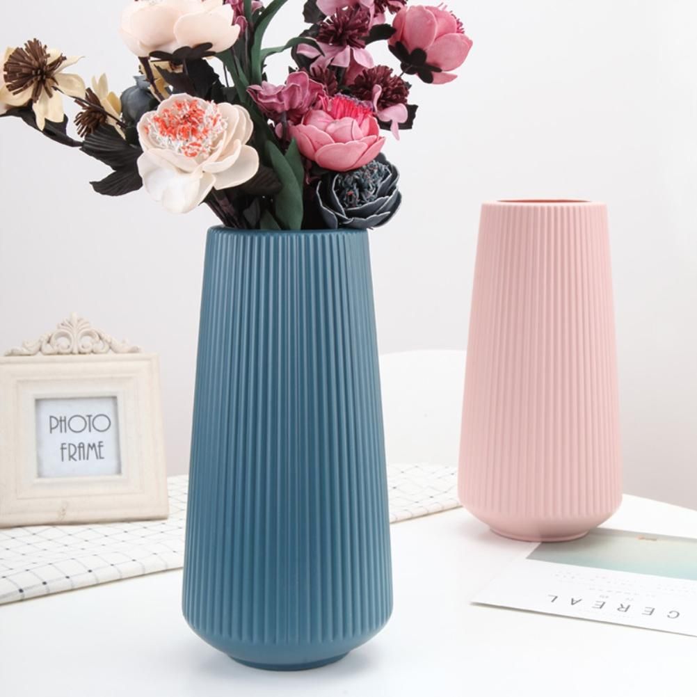 Plastic Flower Vase Modern Decorative Flower Vase for Home Living Room Table Decor - Image 5