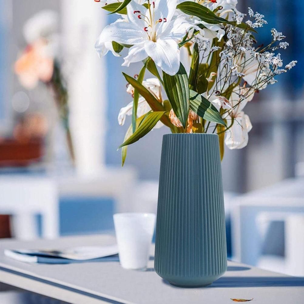 Plastic Flower Vase Modern Decorative Flower Vase for Home Living Room Table Decor - Image 7