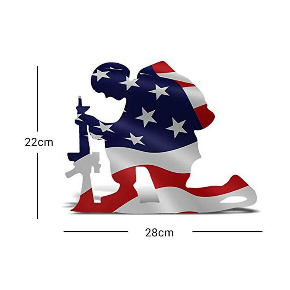 Soldier Silhouette Ornaments Independence Day Garden Art for Lawn Outdoor Home Decoration - Image 2