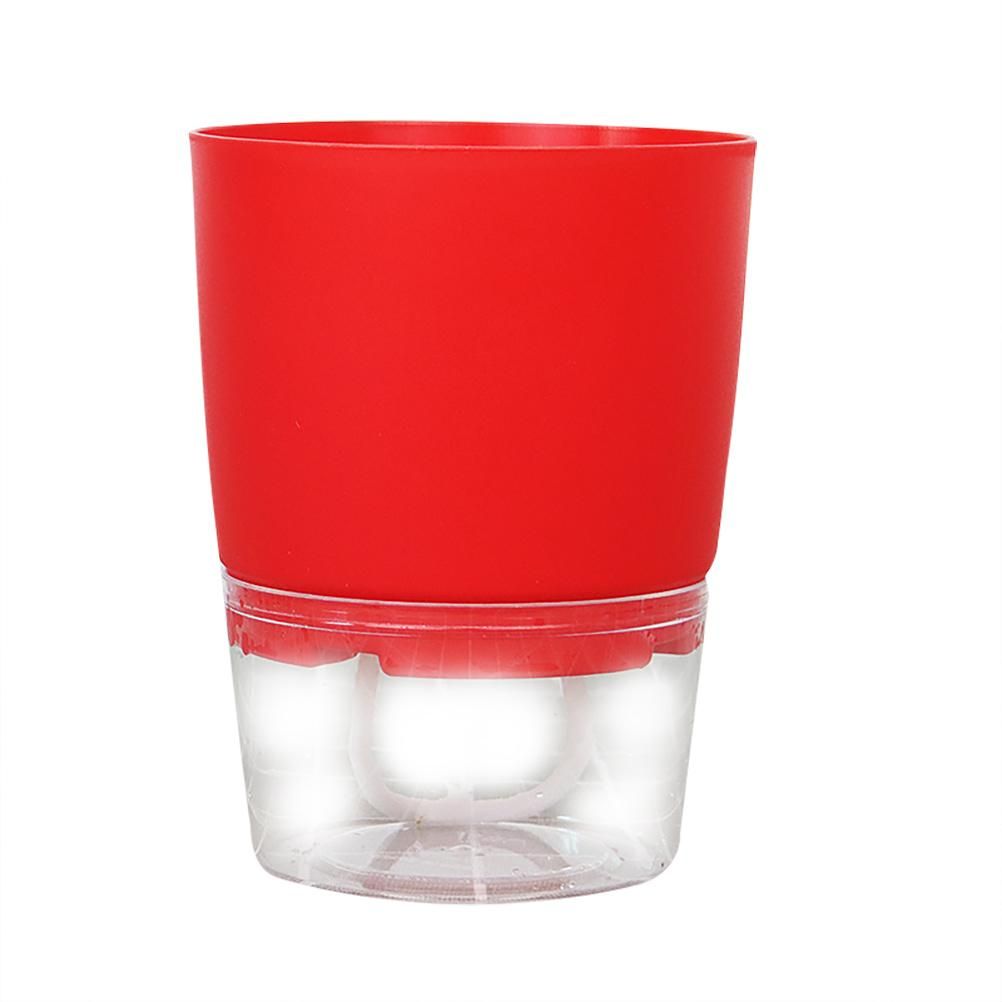 Automatic Self Watering Flower Pot Double Layer Design Water Storage Planter for Office Home Gardening - Image 3