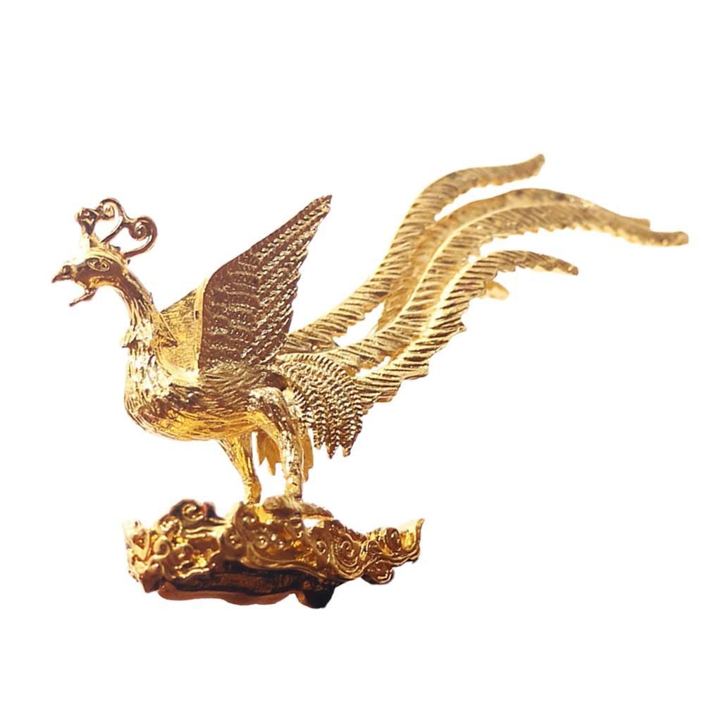 Antique Gold Phoenix Incense Incense Stick Holder Zinc Alloy Aromatherapy Furnace Home Decor - Image 1