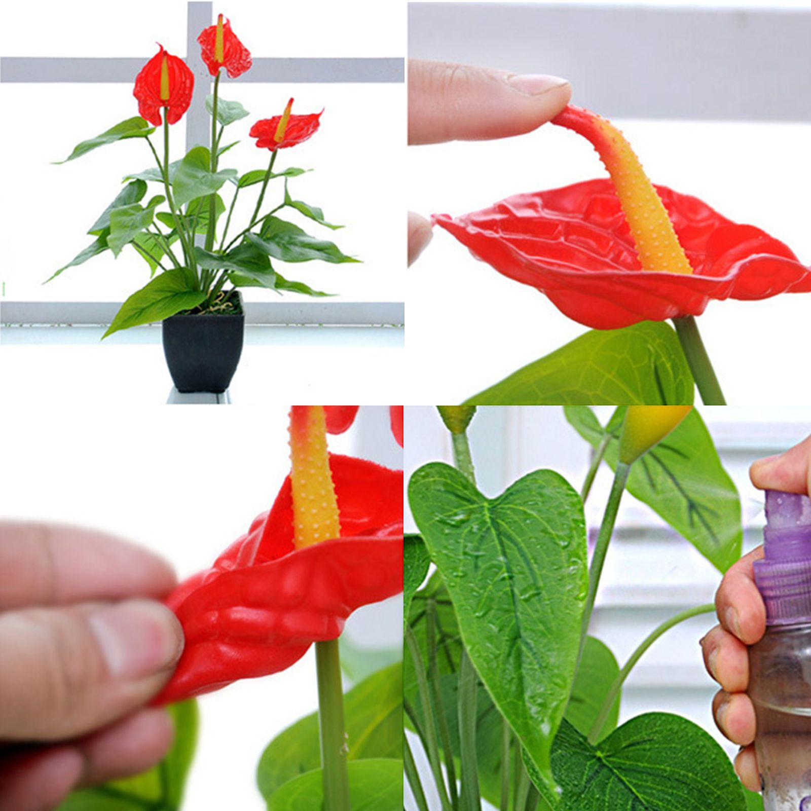 Artificial Flower Living Room Decorative Flowers Plastic Flowers Simulation Potted Plant Ornaments Fake Flower - Image 3