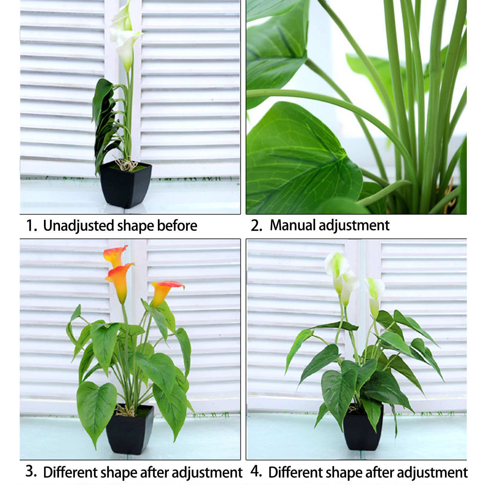 Artificial Flower Living Room Decorative Flowers Plastic Flowers Simulation Potted Plant Ornaments Fake Flower - Image 7