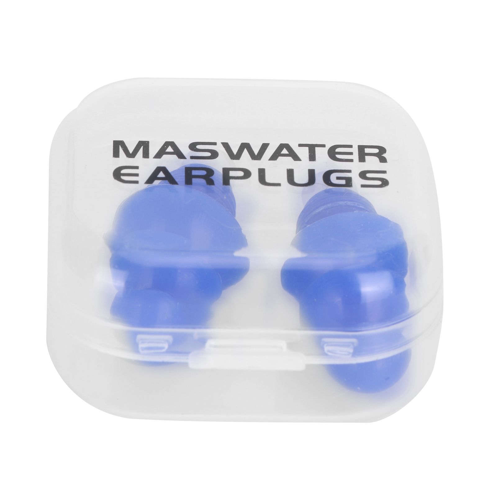 Reusable Ear Plugs Waterproof Silicone Earplugs Noise Reduction for Swimming Sleeping(Blue Box ) - Image 1