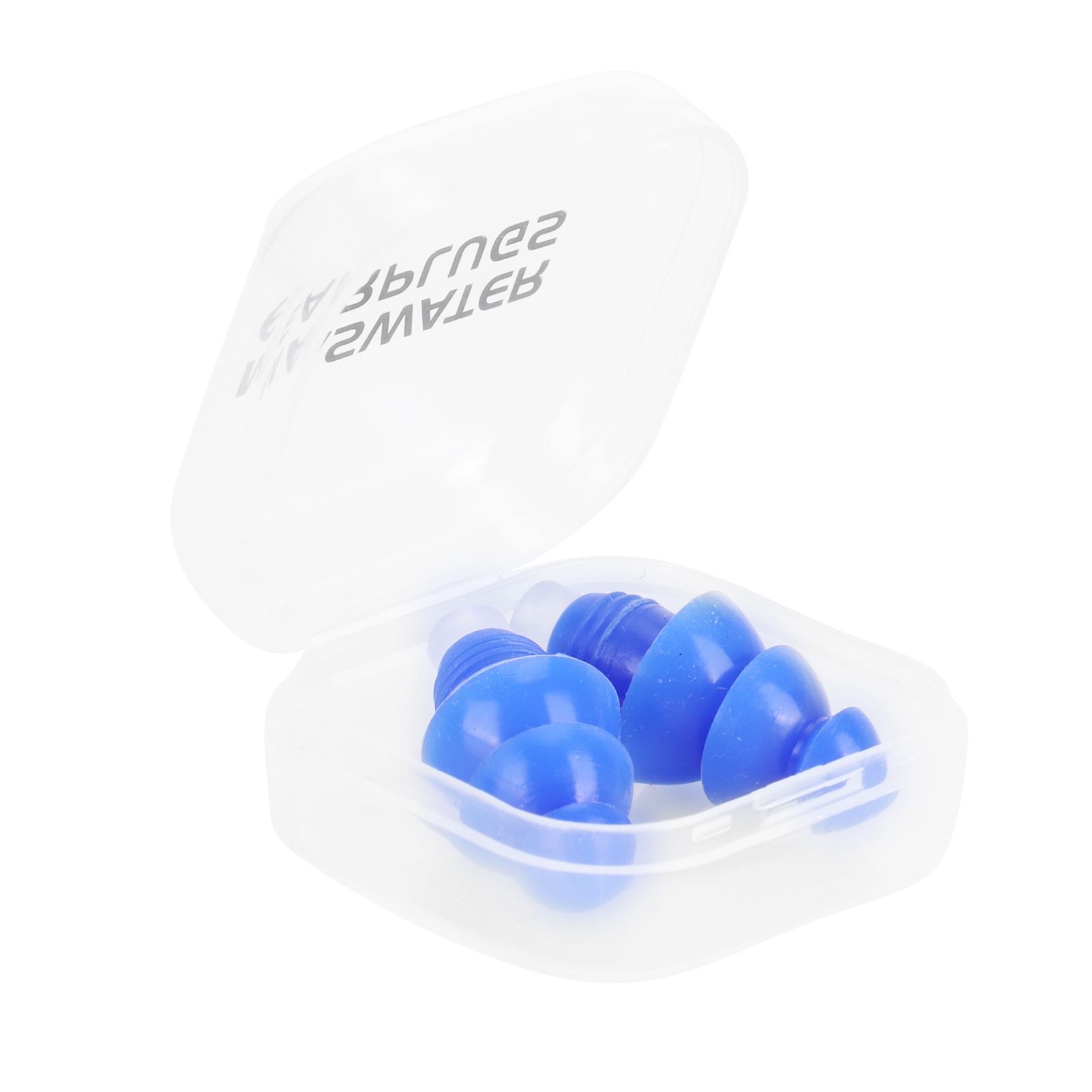 Reusable Ear Plugs Waterproof Silicone Earplugs Noise Reduction for Swimming Sleeping(Blue Box ) - Image 2
