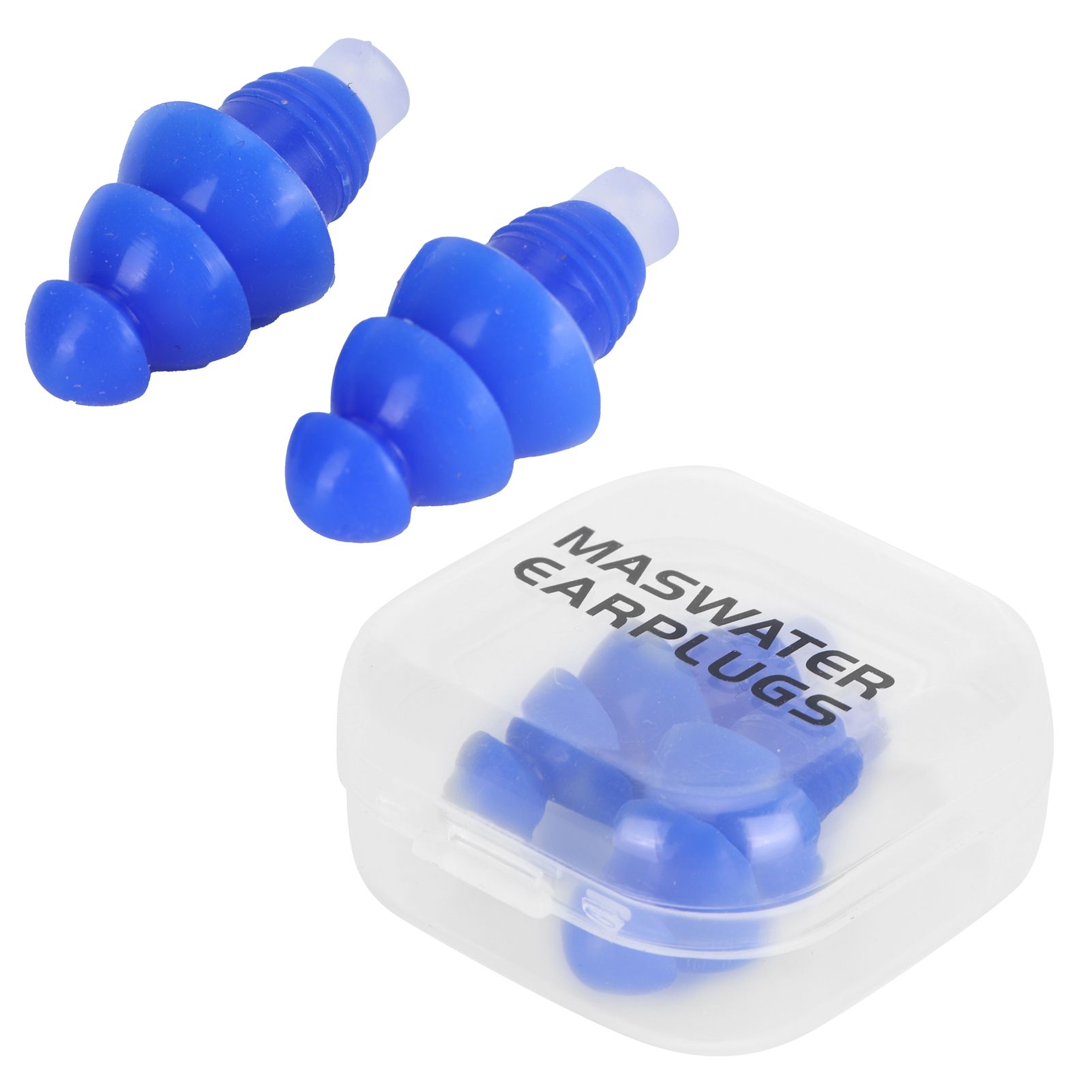 Reusable Ear Plugs Waterproof Silicone Earplugs Noise Reduction for Swimming Sleeping(Blue Box ) - Image 8