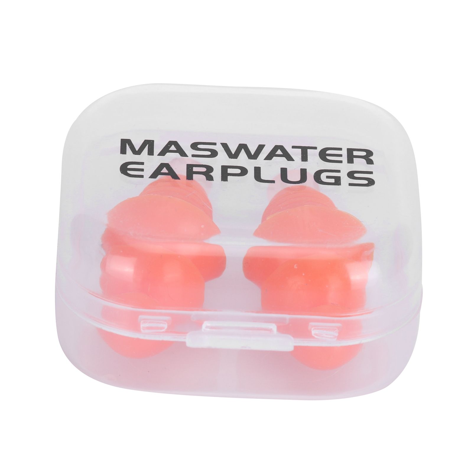 Reusable Ear Plugs Waterproof Silicone Earplugs Noise Reduction for Swimming Sleeping(Orange Box ) - Image 1