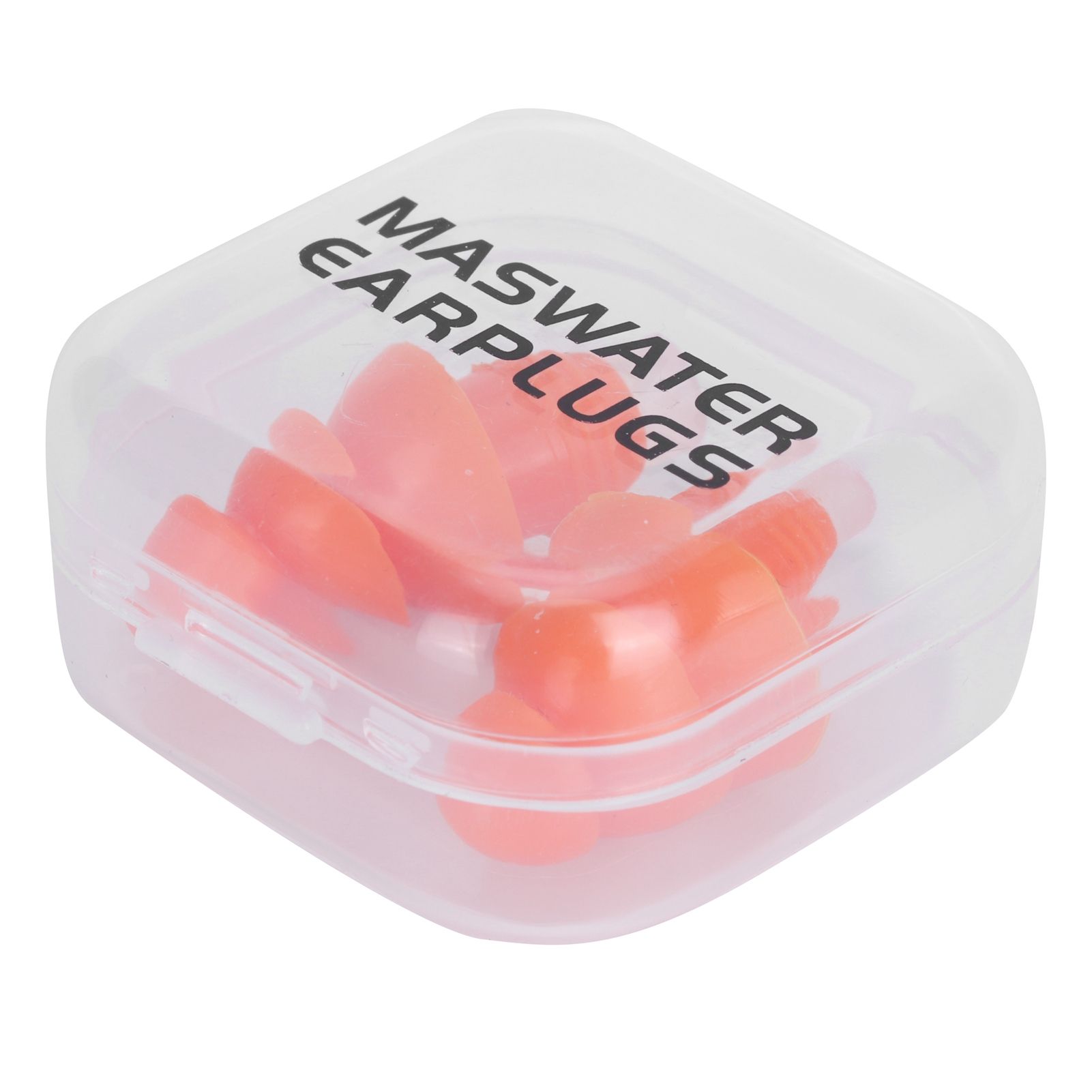 Reusable Ear Plugs Waterproof Silicone Earplugs Noise Reduction for Swimming Sleeping(Orange Box ) - Image 2
