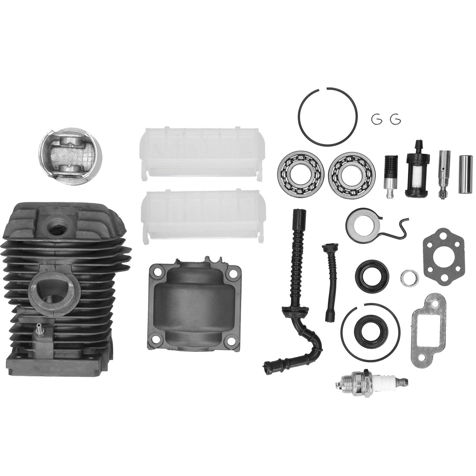 Cylinder Piston Sparking Plug Fuel Filter Set Fit for Stihl MS230 MS250 023 025 Chainsaw - Image 1