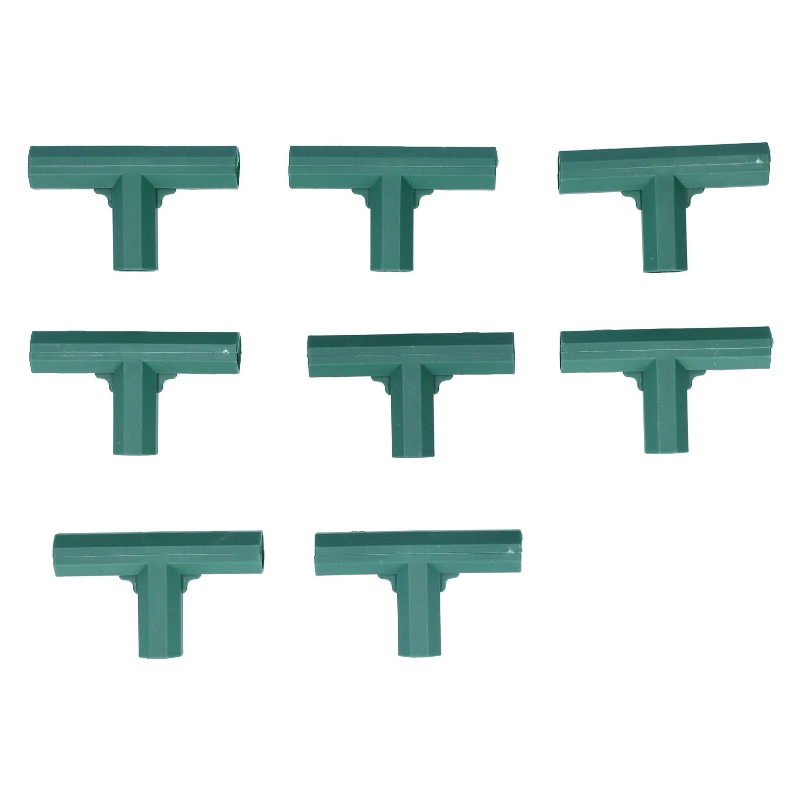8Pcs T shape Connector DIY Plant Stake Joint Tee Adapter for 16mm Garden Plant Support - Image 1