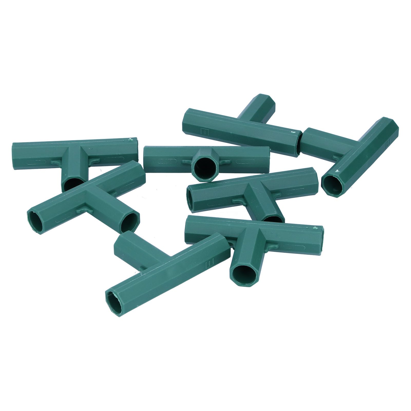 8Pcs T shape Connector DIY Plant Stake Joint Tee Adapter for 16mm Garden Plant Support - Image 2