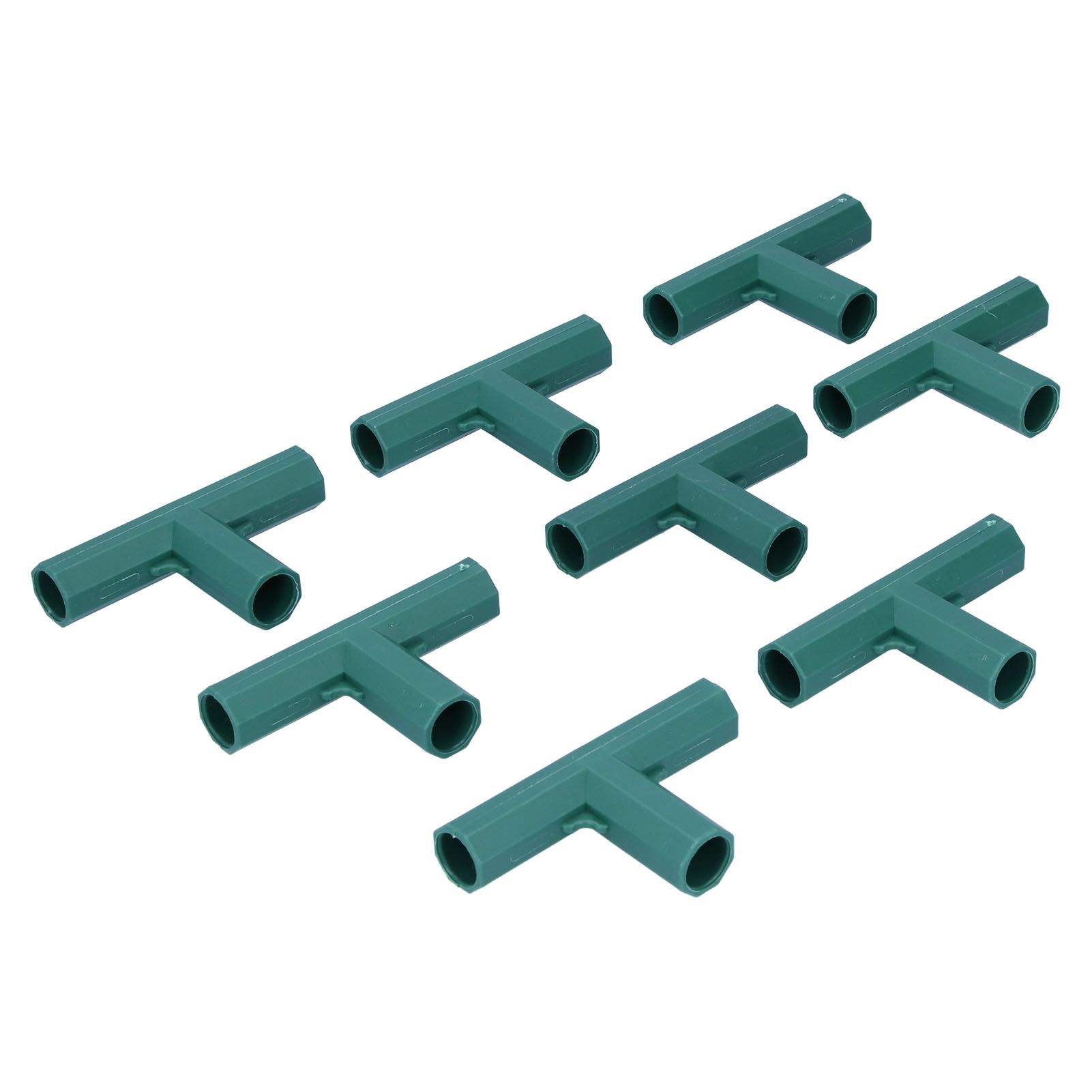 8Pcs T shape Connector DIY Plant Stake Joint Tee Adapter for 16mm Garden Plant Support - Image 3