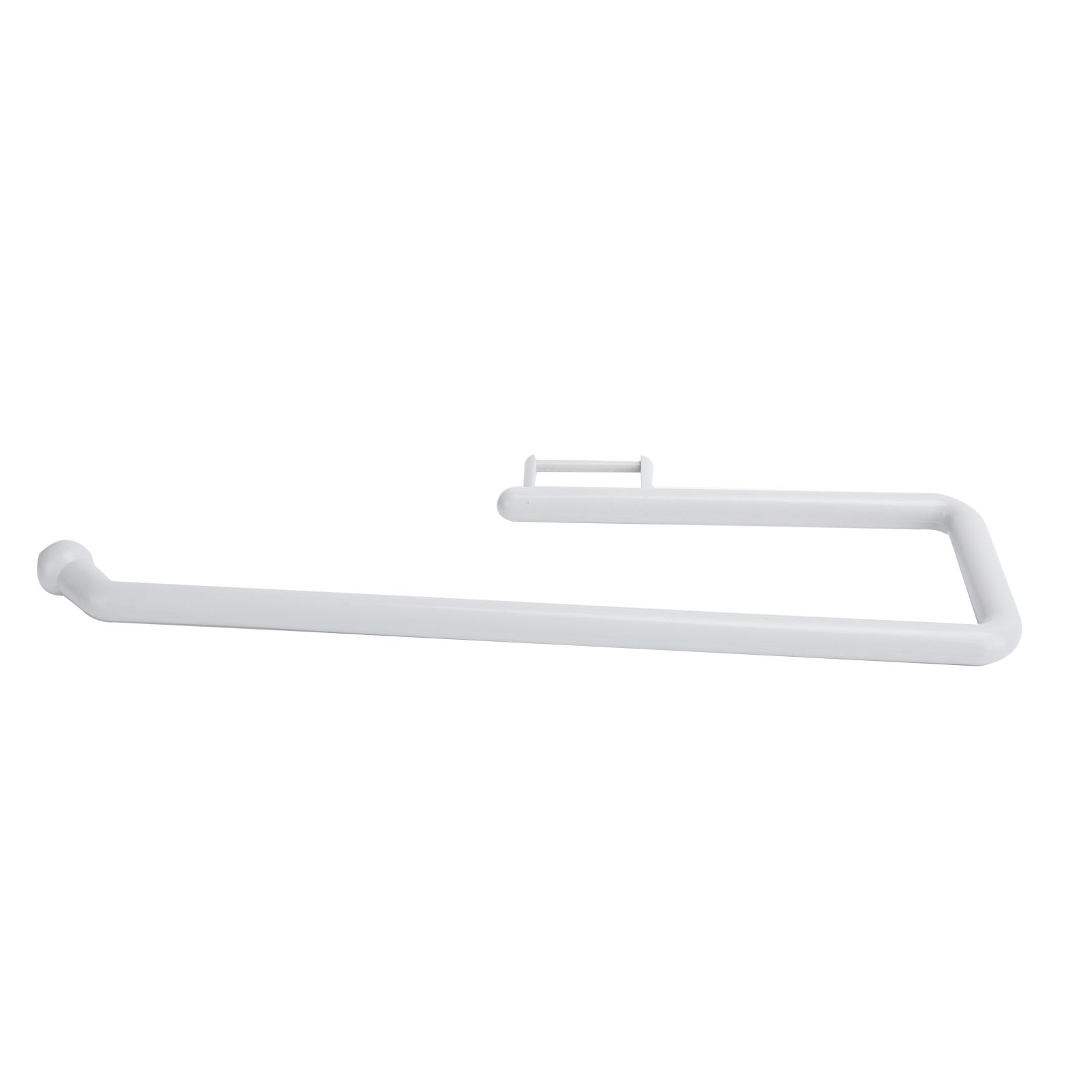 Wall Mounted Paper Roll Holder Towel Hanger Toilet Paper Rack Bathroom Kitchen OrganizerWhite - Image 2