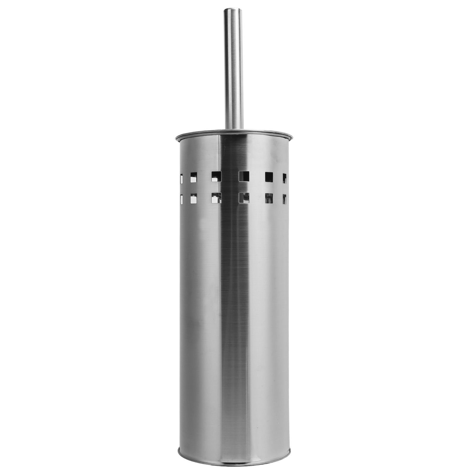 Toilet Brush and Vented Holder Set Stainless Steel Cleaning Brush for Bathroom Toilet - Image 1
