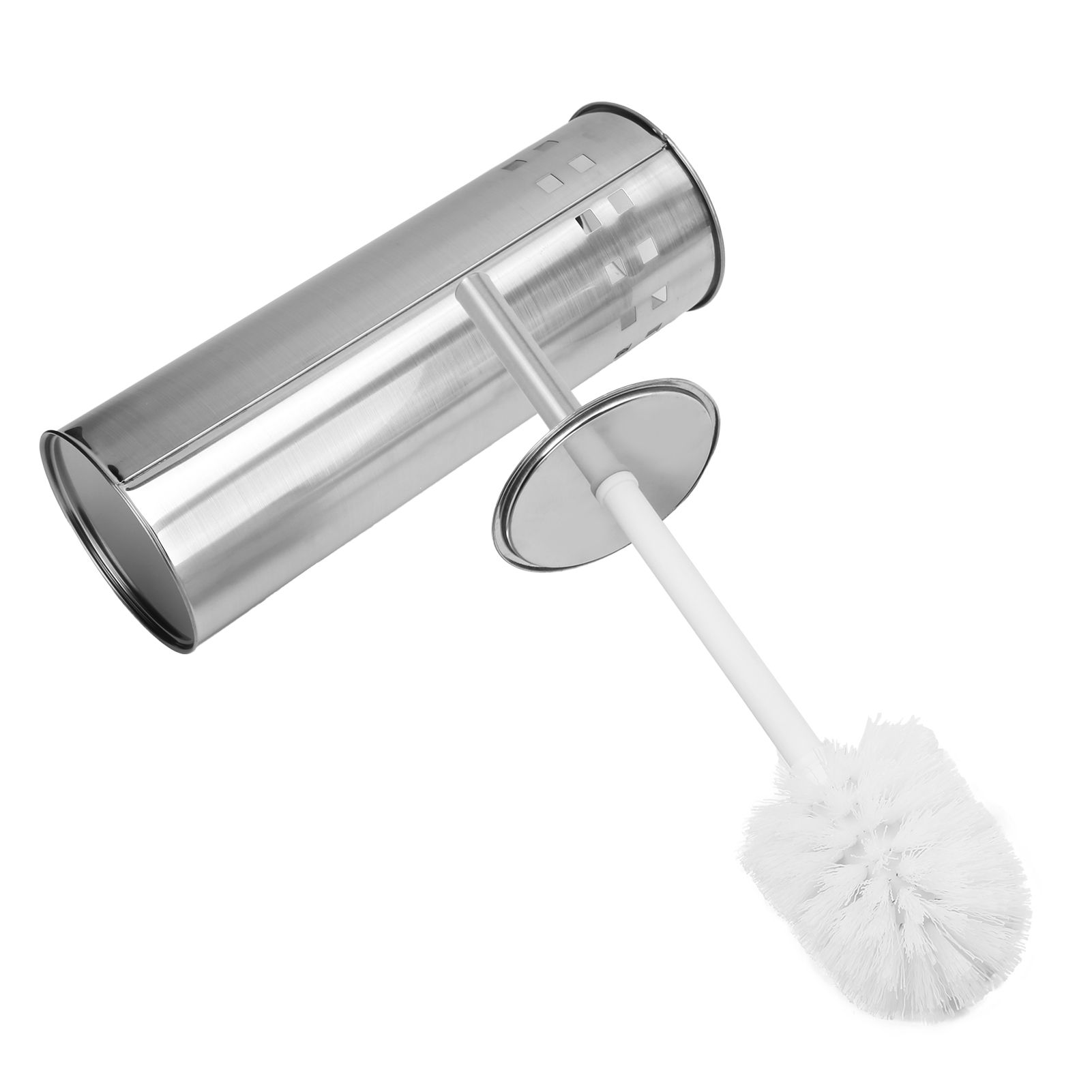 Toilet Brush and Vented Holder Set Stainless Steel Cleaning Brush for Bathroom Toilet - Image 4