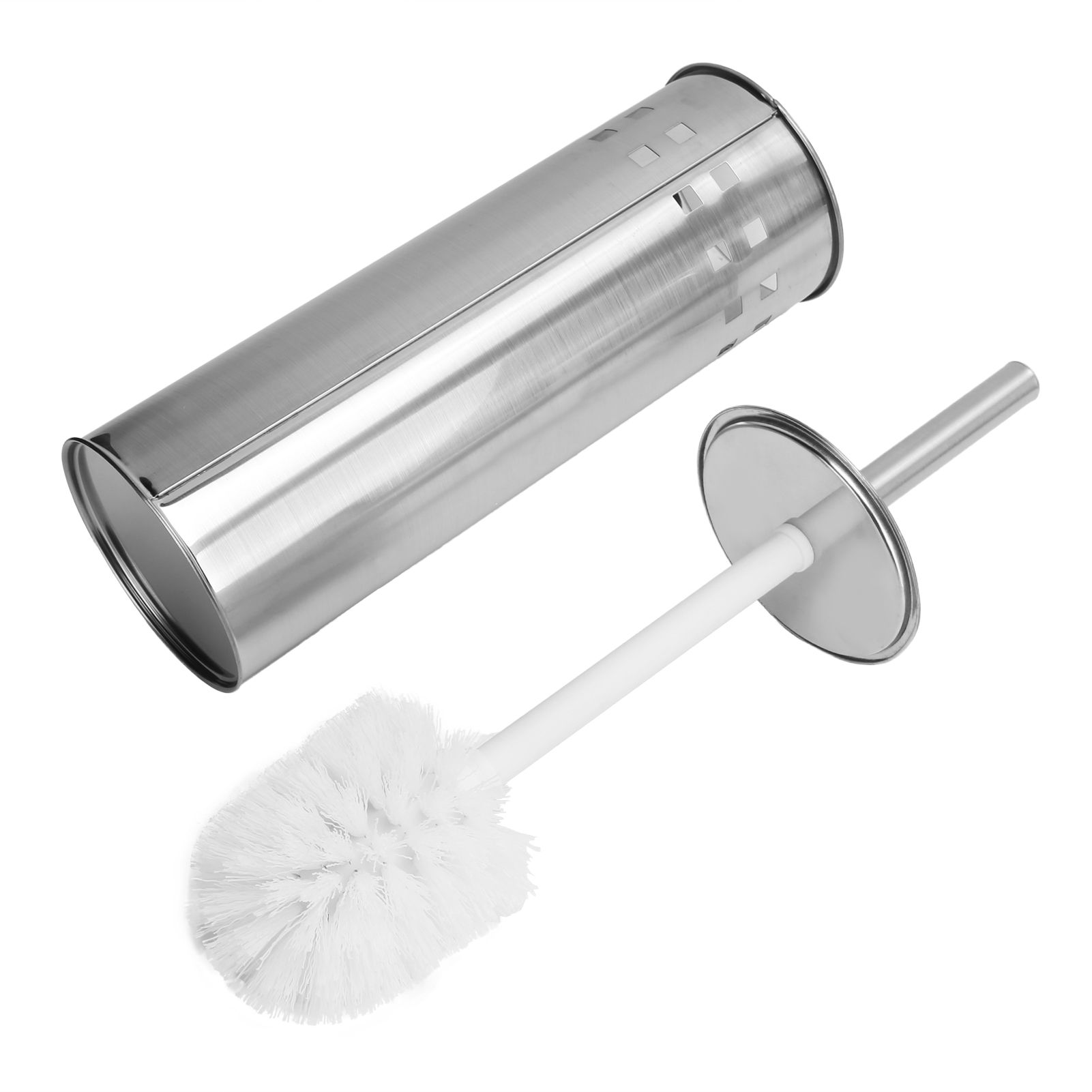 Toilet Brush and Vented Holder Set Stainless Steel Cleaning Brush for Bathroom Toilet - Image 5