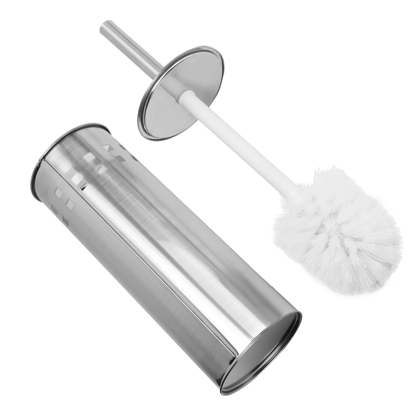 Toilet Brush and Vented Holder Set Stainless Steel Cleaning Brush for Bathroom Toilet - Image 6