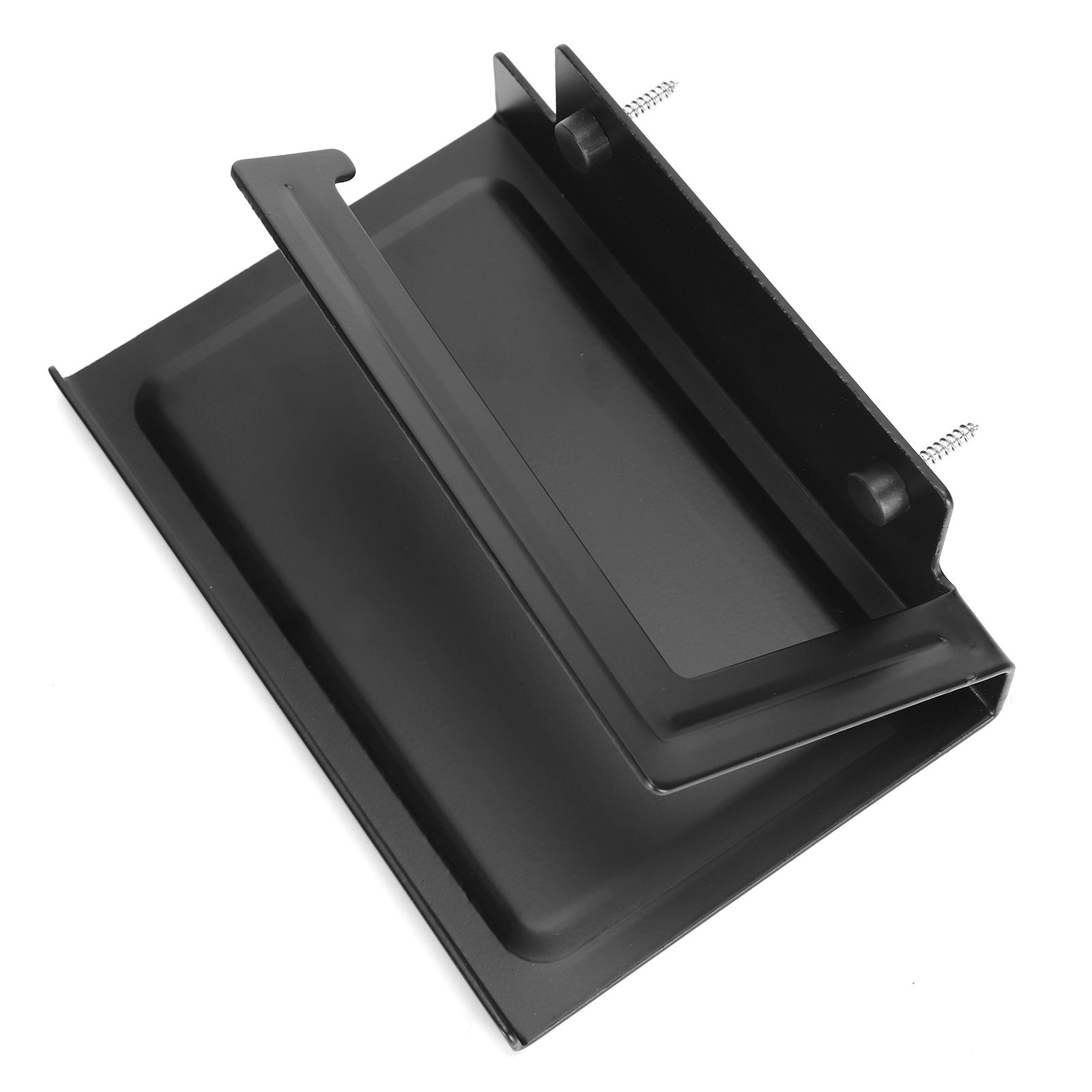 Toilet Paper Rack Wall Mounted Paper Towel Stand with Phone Holder Bathroom Supplies Black - Image 7