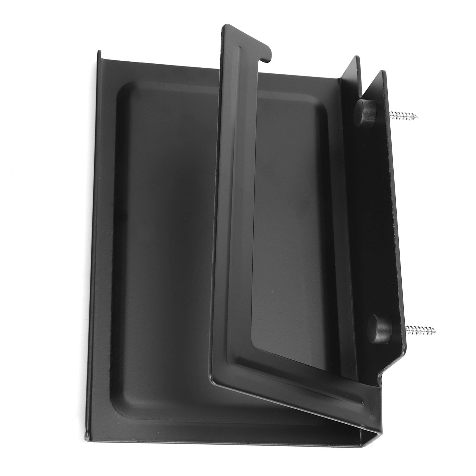 Toilet Paper Rack Wall Mounted Paper Towel Stand with Phone Holder Bathroom Supplies Black - Image 8