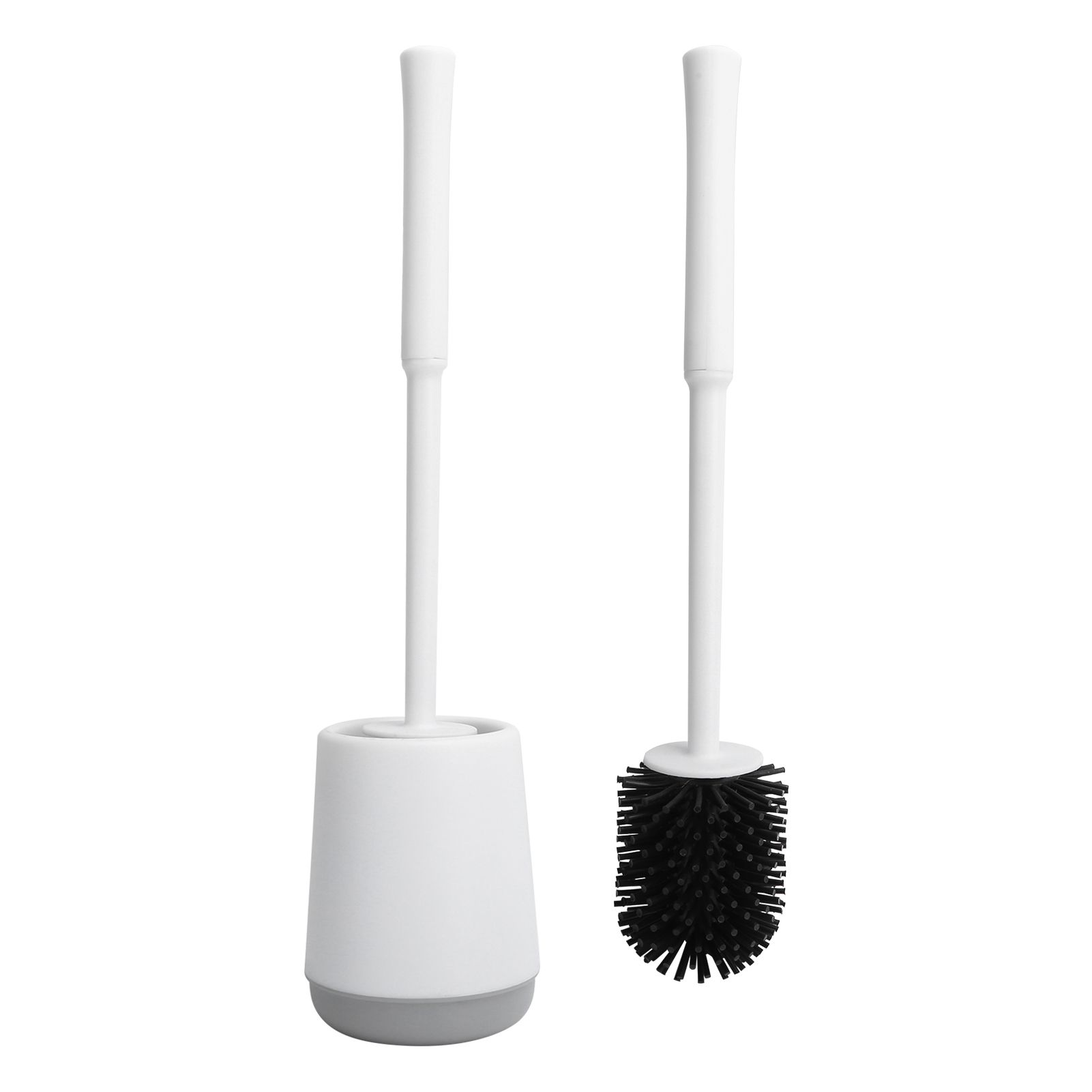 Toilet Brush with Holder Set Wall Mounted Soft Toilet Cleaner Brush for Bathroom - Image 3