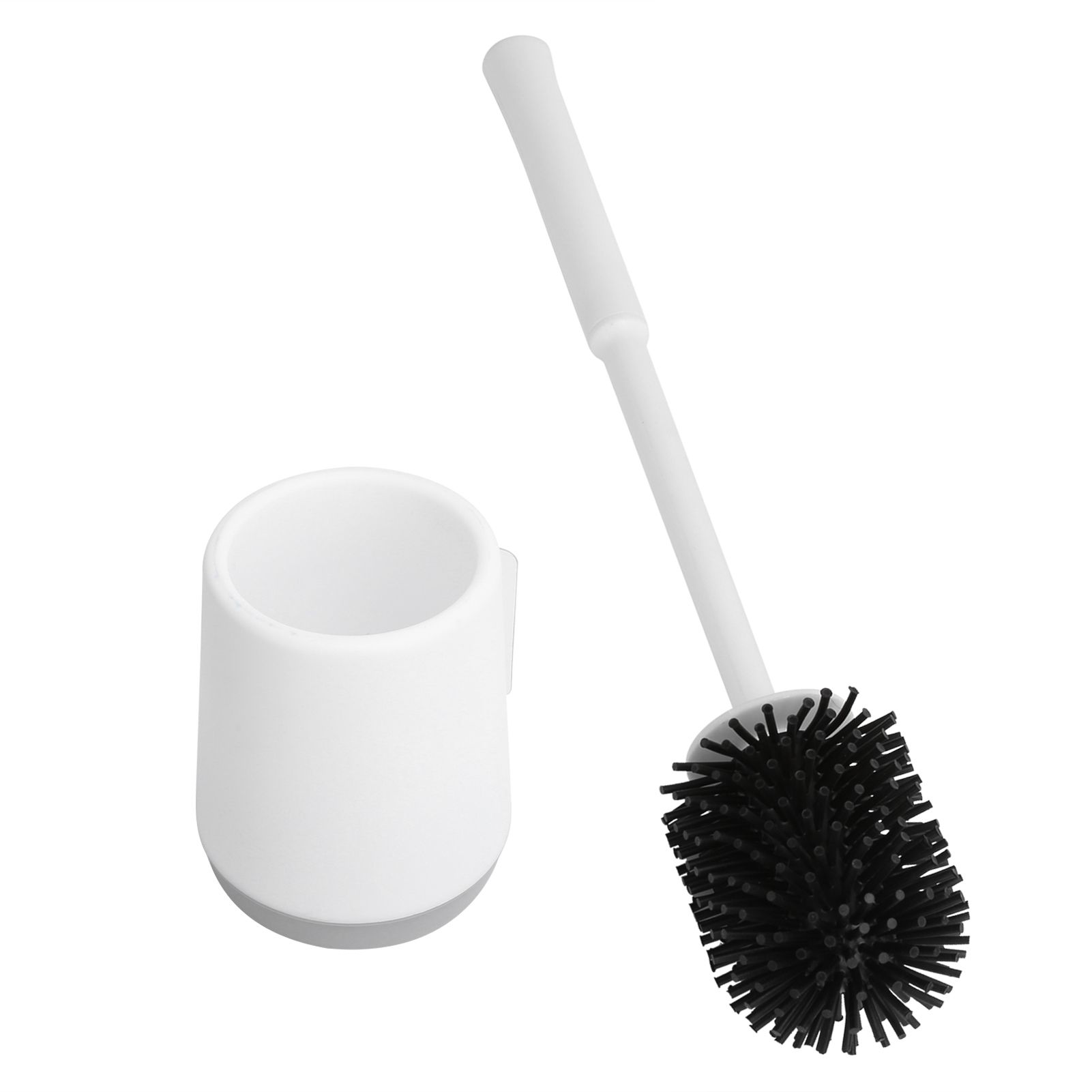 Toilet Brush with Holder Set Wall Mounted Soft Toilet Cleaner Brush for Bathroom - Image 6