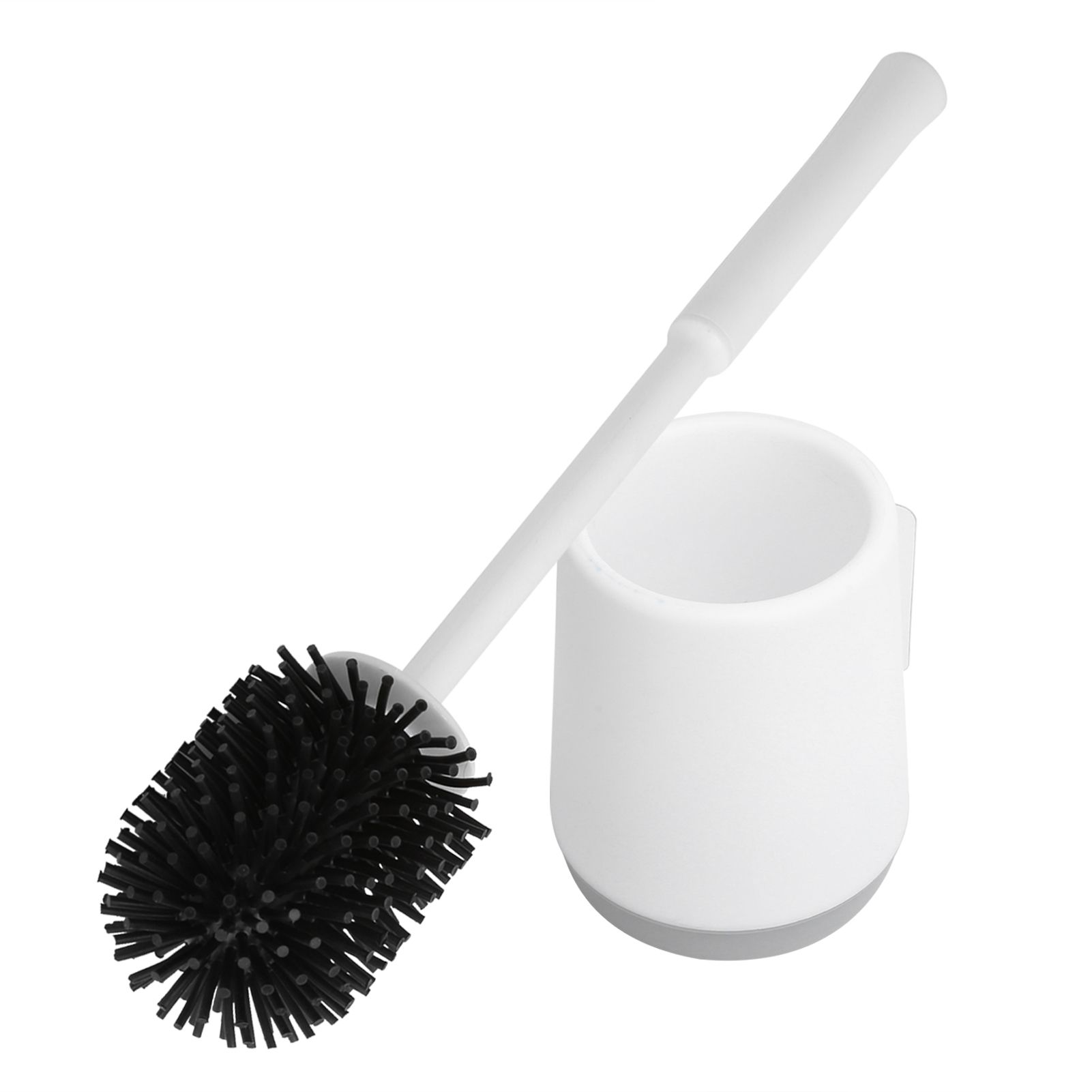 Toilet Brush with Holder Set Wall Mounted Soft Toilet Cleaner Brush for Bathroom - Image 7