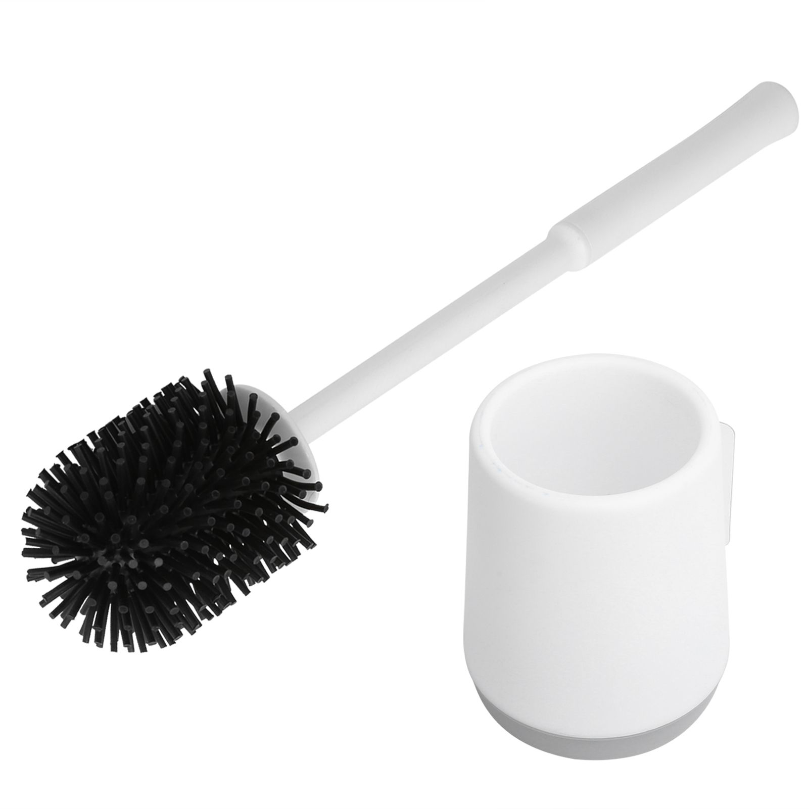 Toilet Brush with Holder Set Wall Mounted Soft Toilet Cleaner Brush for Bathroom - Image 8