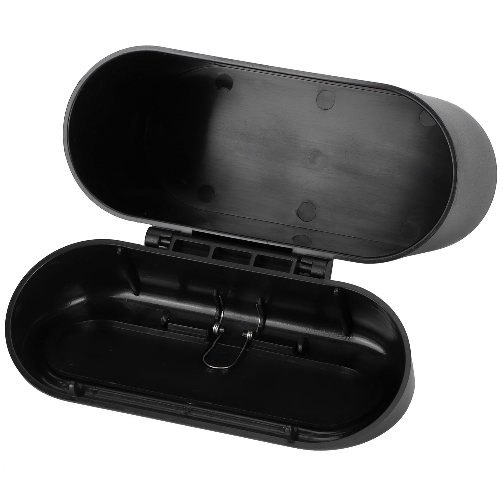 Car Trash Can Portable Hanging Garbage Waste Bin with Lid Vehicle Interior Accessory Black - Image 2