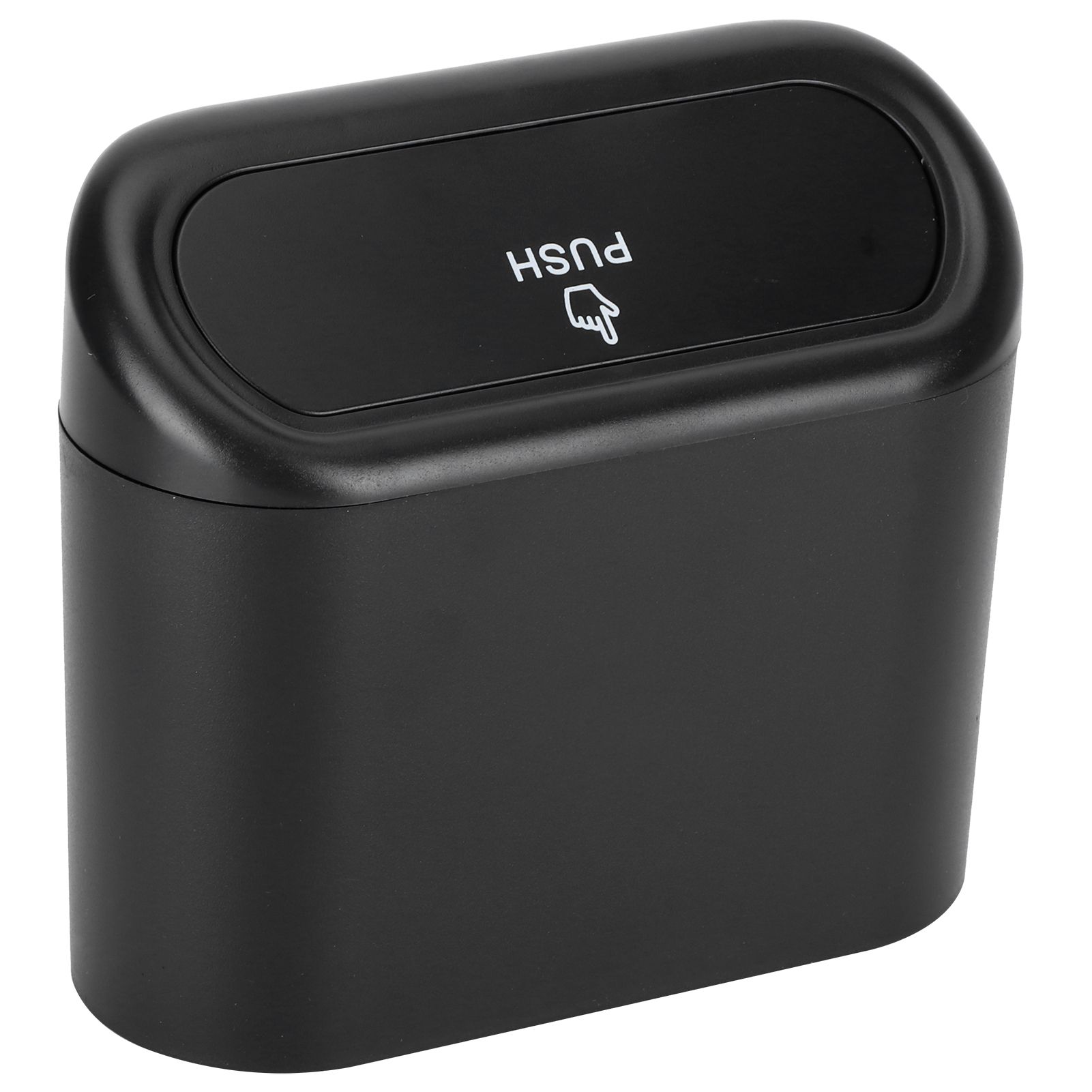 Car Trash Can Portable Hanging Garbage Waste Bin with Lid Vehicle Interior Accessory Black - Image 4