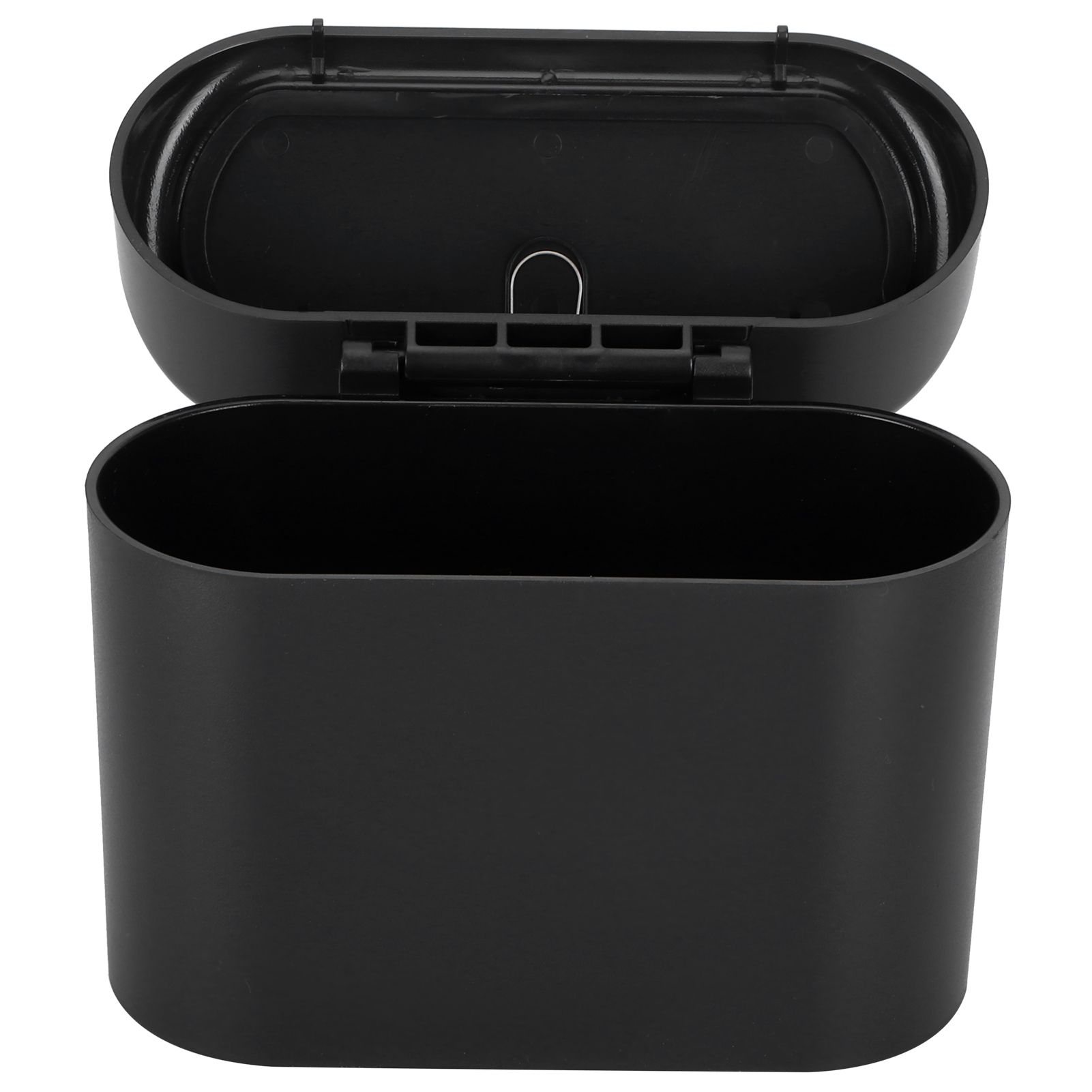 Car Trash Can Portable Hanging Garbage Waste Bin with Lid Vehicle Interior Accessory Black - Image 5