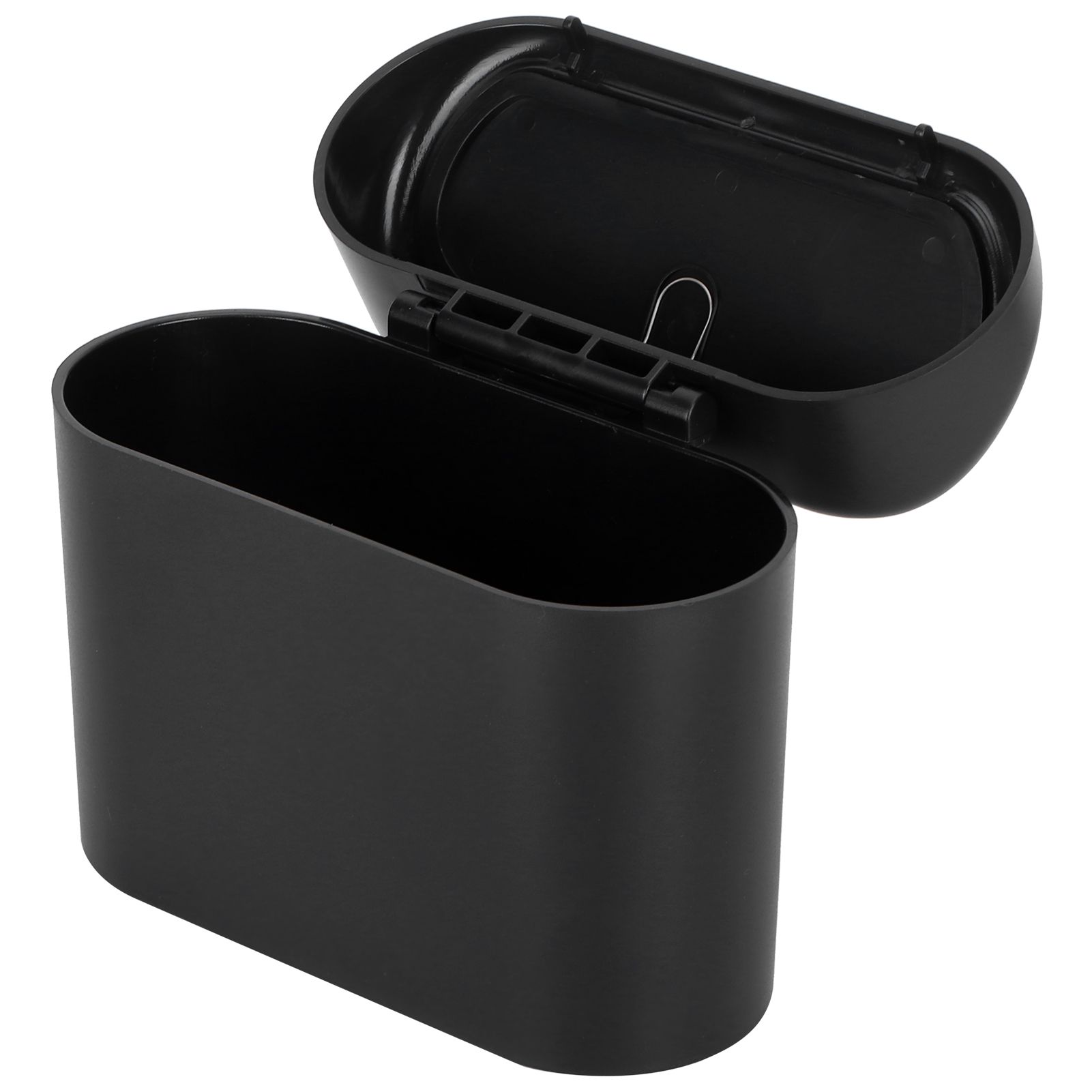 Car Trash Can Portable Hanging Garbage Waste Bin with Lid Vehicle Interior Accessory Black - Image 6