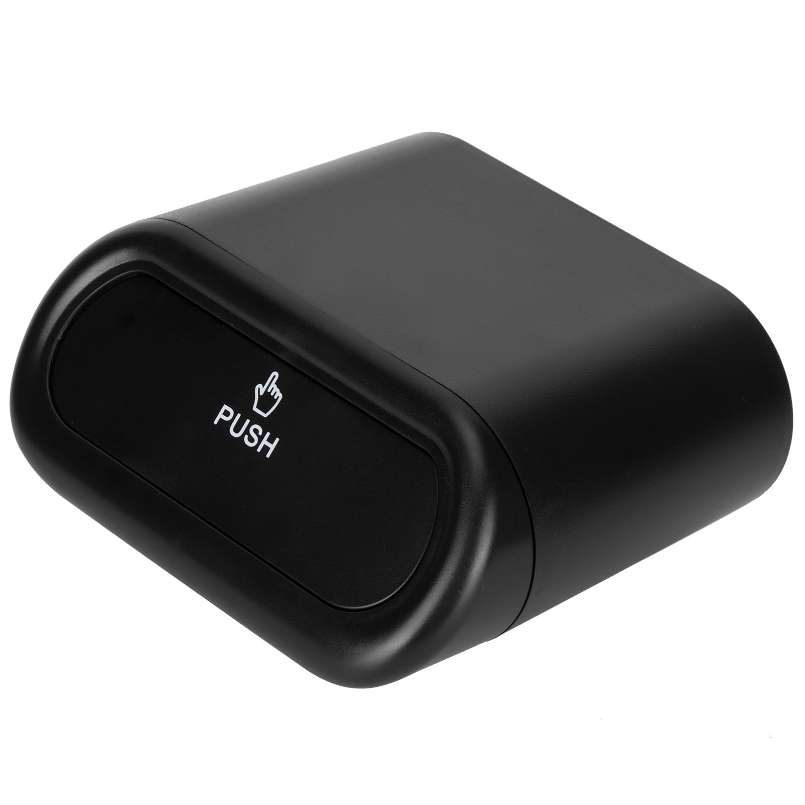 Car Trash Can Portable Hanging Garbage Waste Bin with Lid Vehicle Interior Accessory Black - Image 7