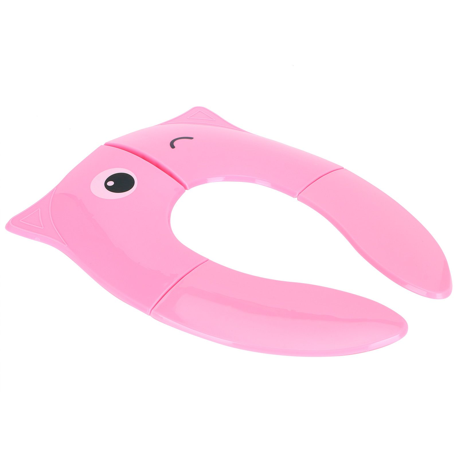 Folding Potty Seat Pad Portable Baby Toddler Toilet Training Seat Non Slip Pad for Travel(Pink ) - Image 4