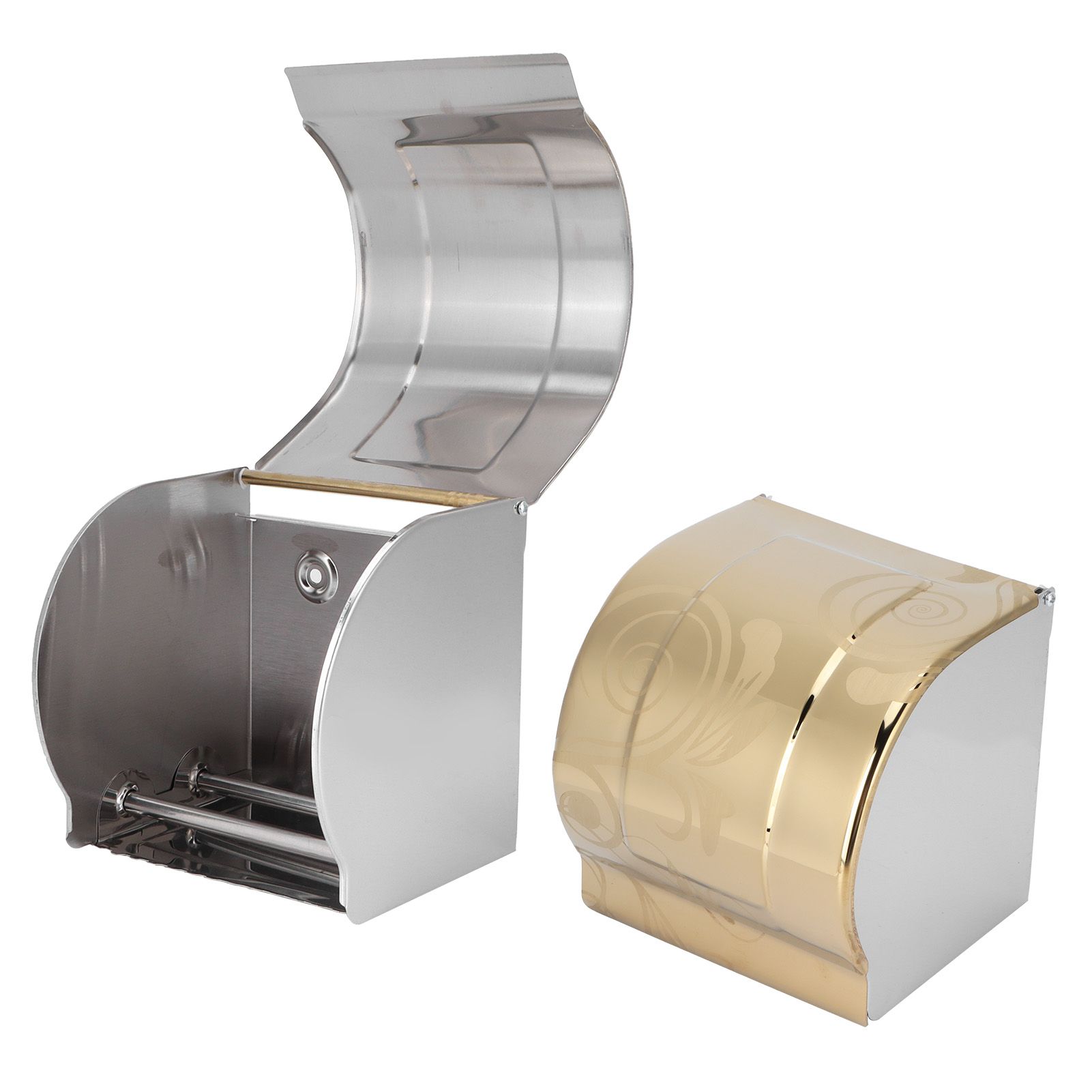 Toilet Paper Holder Golden Stainless Steel Waterproof Bathroom Roll Paper Rack for Bathroom - Image 8