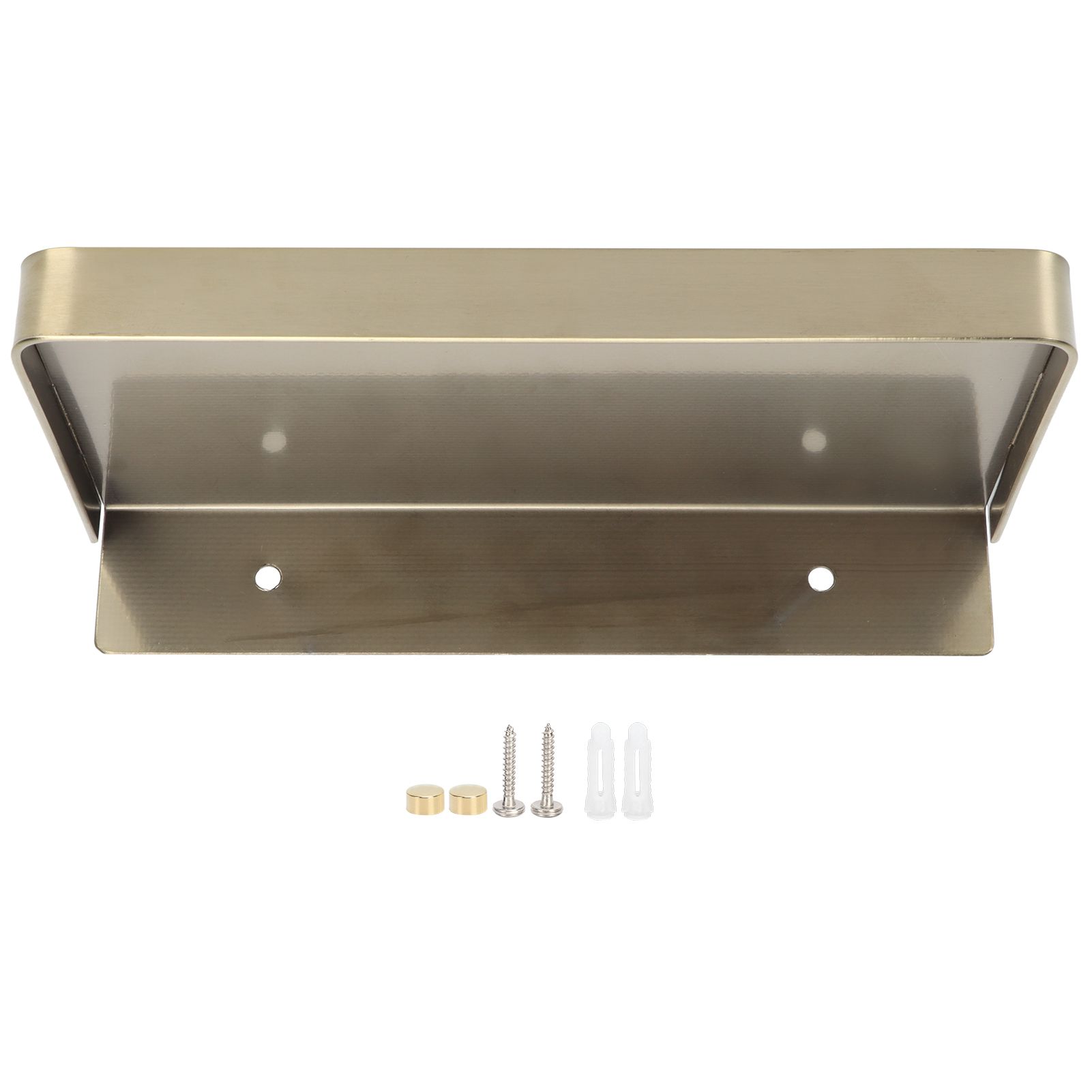 Bathroom Phone Holder Wall Mounted Thick Phone Storage Shelf Toilet Accessory 185x90mmGolden - Image 1