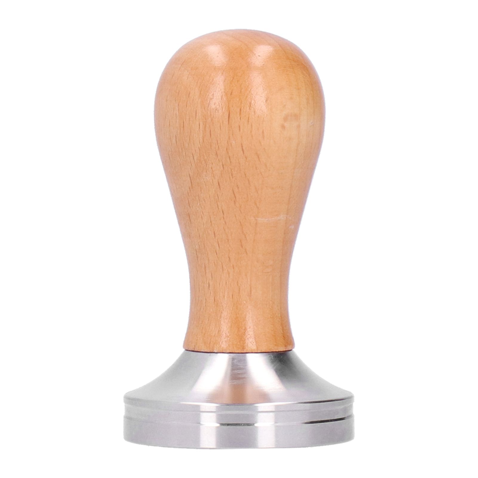 51mm Coffee Tamper Stainless Steel Coffee Powder Press Hammer with Wood Handle Tool - Image 1