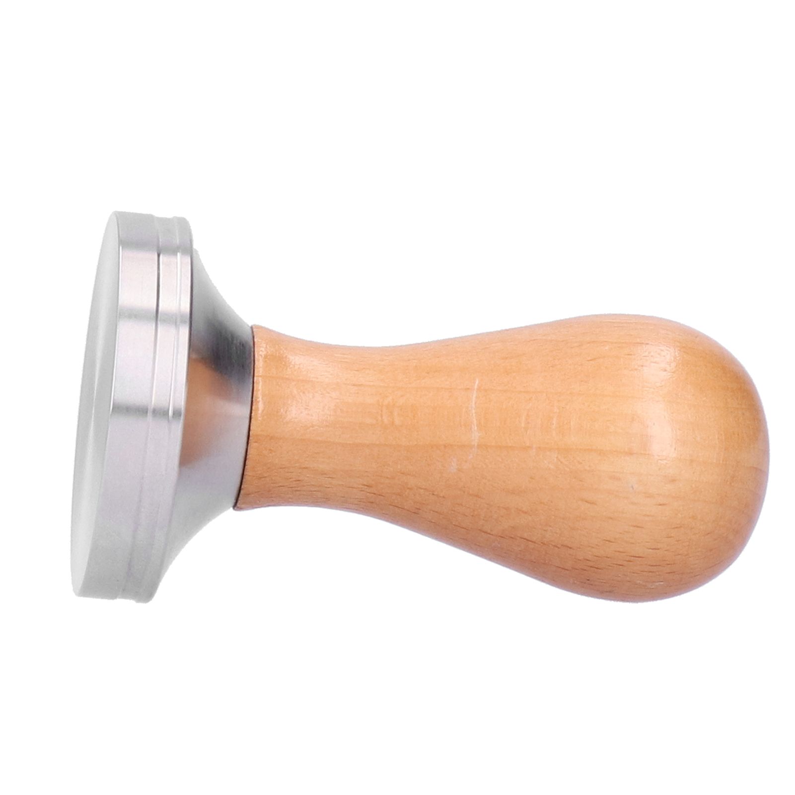 51mm Coffee Tamper Stainless Steel Coffee Powder Press Hammer with Wood Handle Tool - Image 3