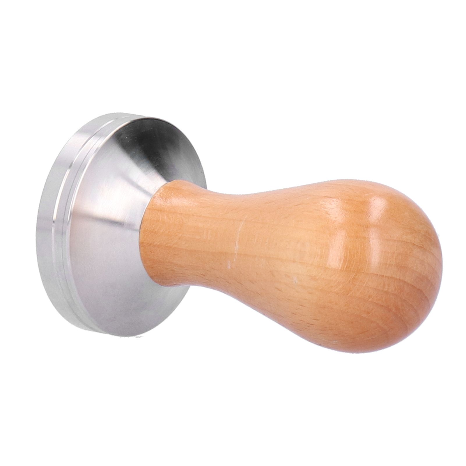 51mm Coffee Tamper Stainless Steel Coffee Powder Press Hammer with Wood Handle Tool - Image 4