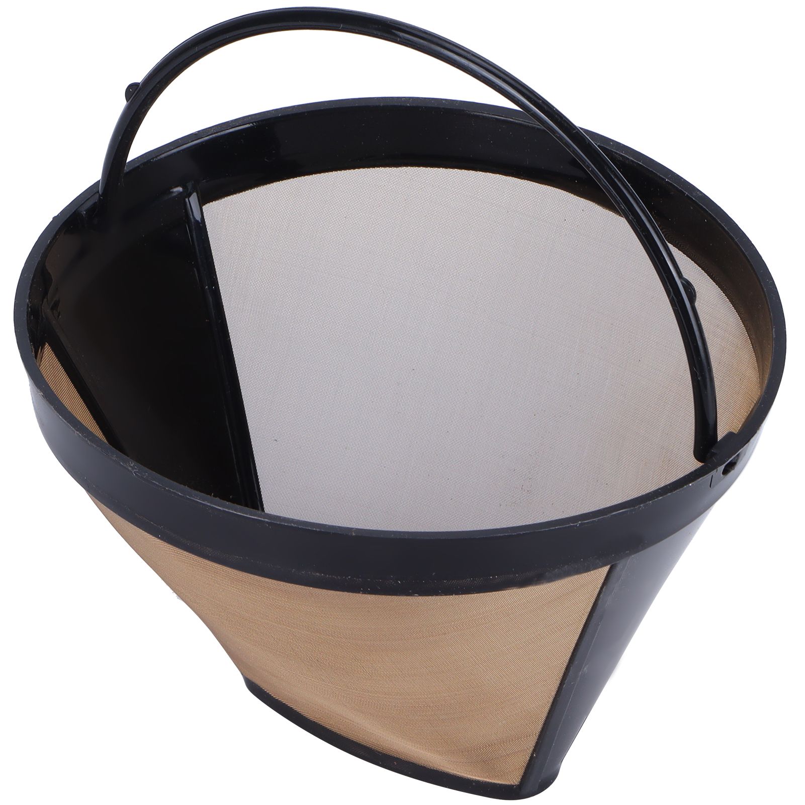 Stainless Steel Coffee Filter Coffee Machine Reusable Cone Coffee Filter Strainer Gold - Image 4