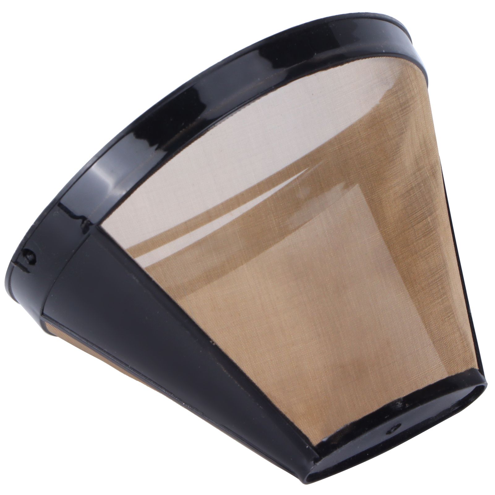 Stainless Steel Coffee Filter Coffee Machine Reusable Cone Coffee Filter Strainer Gold - Image 8