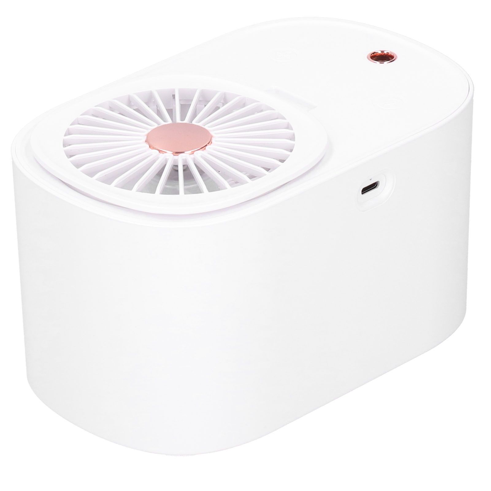 90 Degree Folding Electric Fan 2 in1 Portable Humidifying Electric Fan for Home OfficeWhite - Image 4
