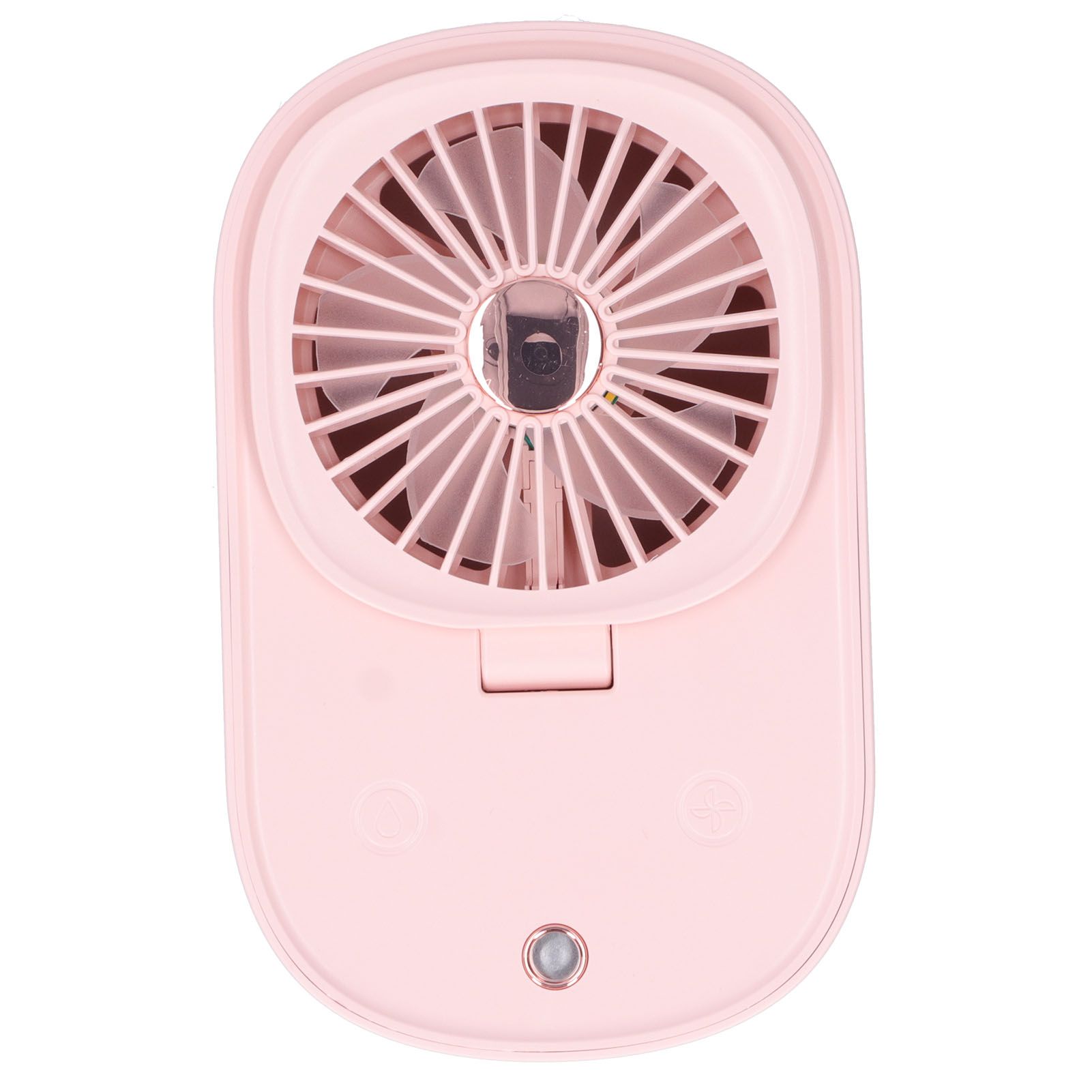 90 Degree Folding Electric Fan 2 in1 Portable Humidifying Electric Fan for Home OfficePink - Image 2