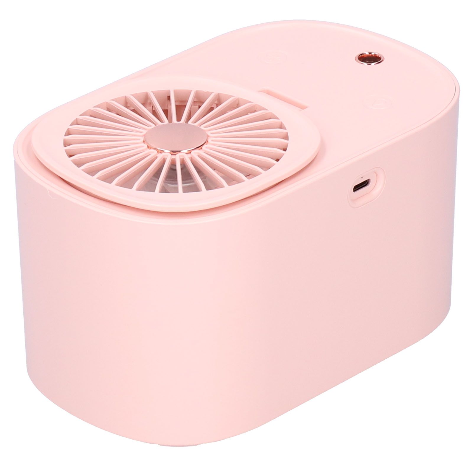 90 Degree Folding Electric Fan 2 in1 Portable Humidifying Electric Fan for Home OfficePink - Image 4