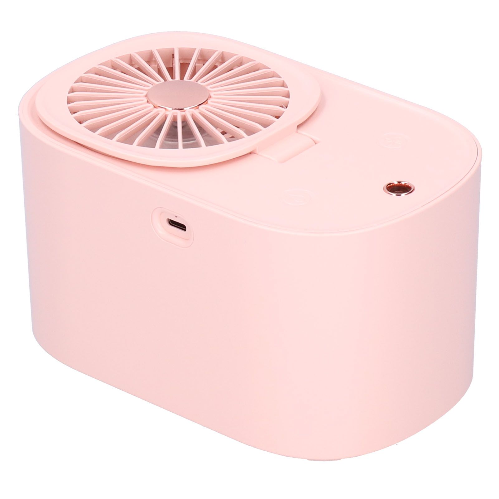 90 Degree Folding Electric Fan 2 in1 Portable Humidifying Electric Fan for Home OfficePink - Image 5