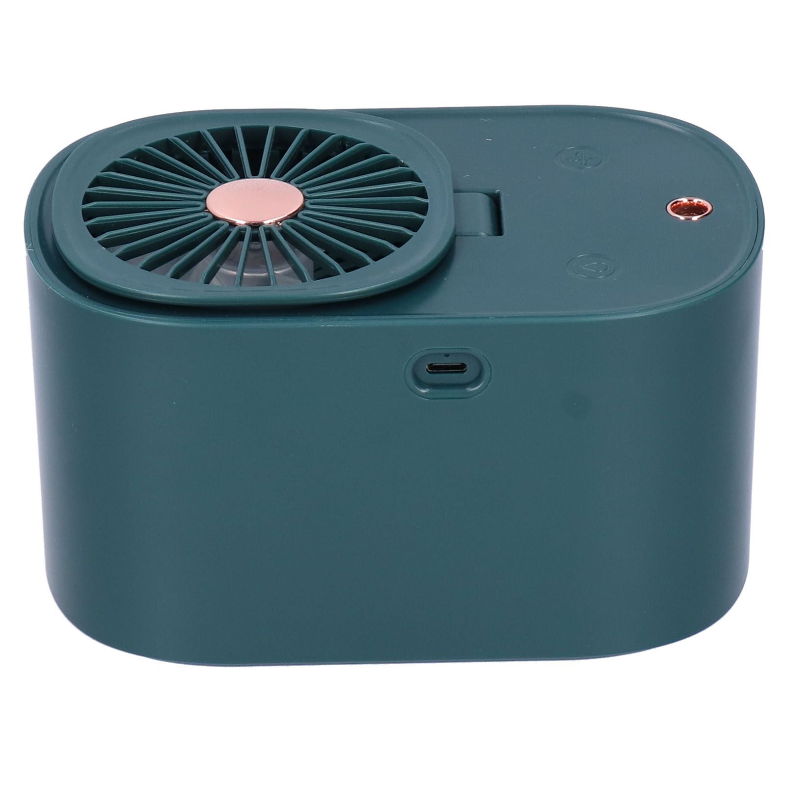 90 Degree Folding Electric Fan 2 in1 Portable Humidifying Electric Fan for Home OfficeDark Blue - Image 4