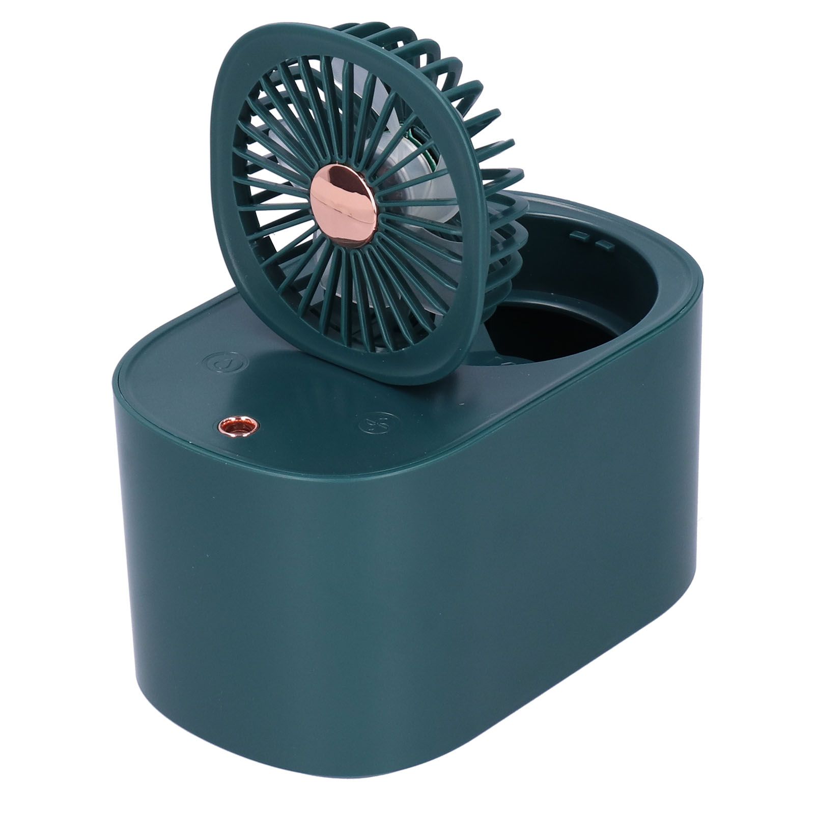 90 Degree Folding Electric Fan 2 in1 Portable Humidifying Electric Fan for Home OfficeDark Blue - Image 7