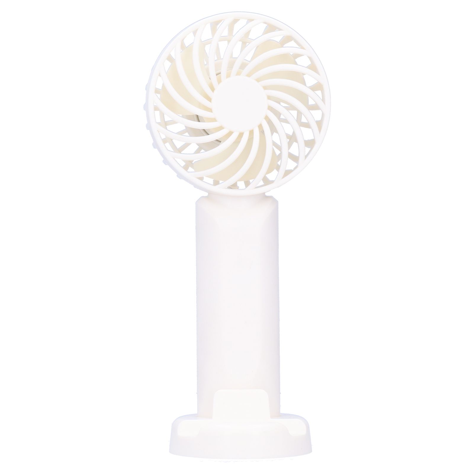 3‑Gear Adjustable Fan Portable Handheld Mobile Phone Holder Electric Fan for DormitoryWhite - Image 2