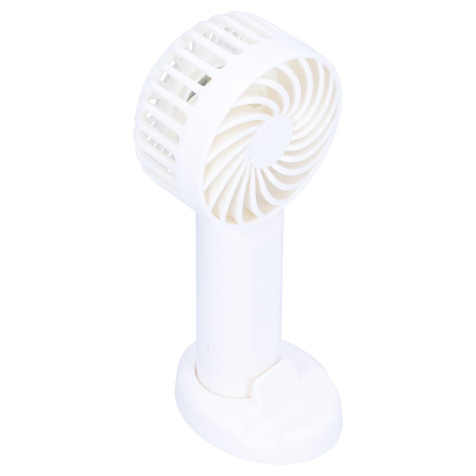 3‑Gear Adjustable Fan Portable Handheld Mobile Phone Holder Electric Fan for DormitoryWhite - Image 3