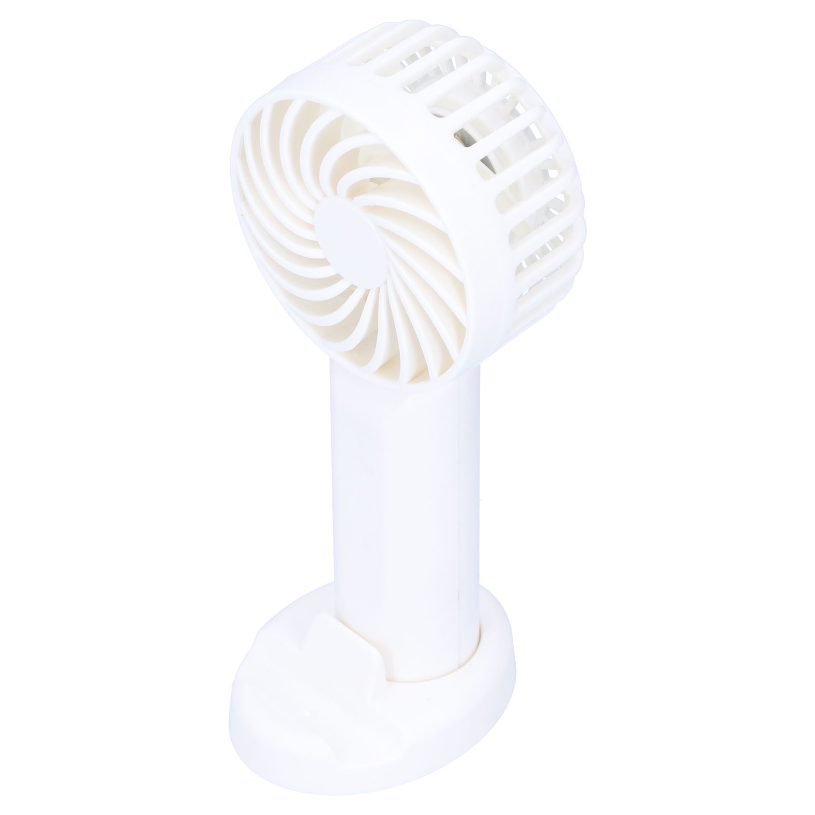 3‑Gear Adjustable Fan Portable Handheld Mobile Phone Holder Electric Fan for DormitoryWhite - Image 4